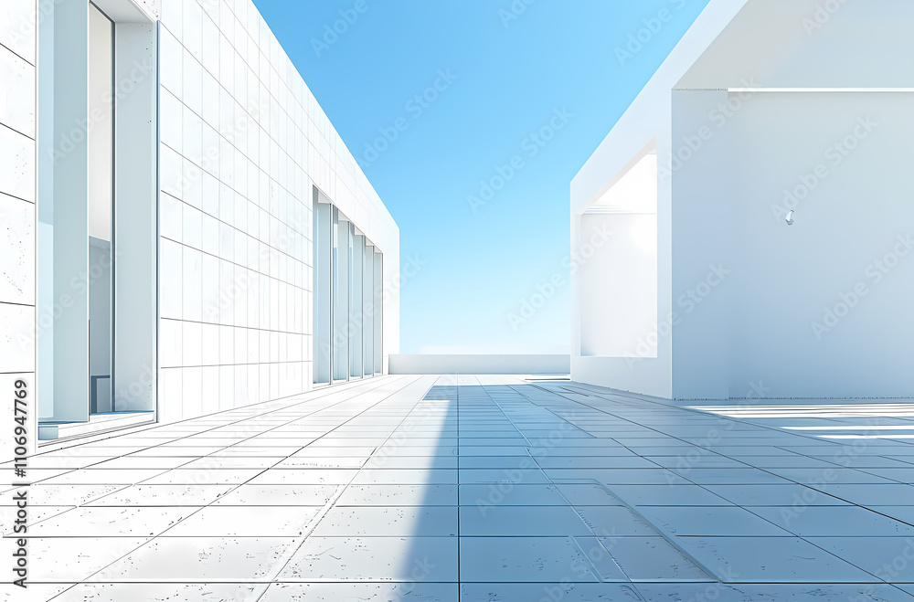 Fototapeta premium Minimal architectural space