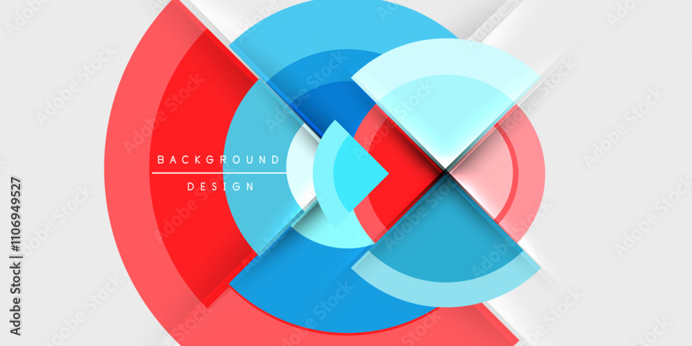 Circle and semi circle geometric background. Vector Illustration For Wallpaper, Banner, Background, Card, Book Illustration, landing page Circle and semi circle geometric background. Vector Illustration For Wallpaper, Banner, Background, Card, Book Illustration, landing page