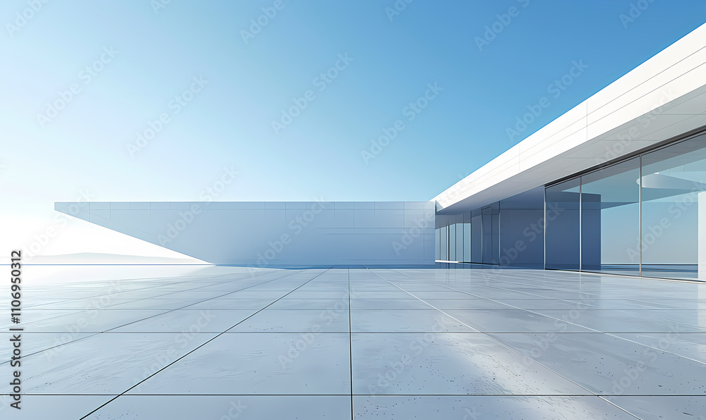 Fototapeta premium Minimal architectural space