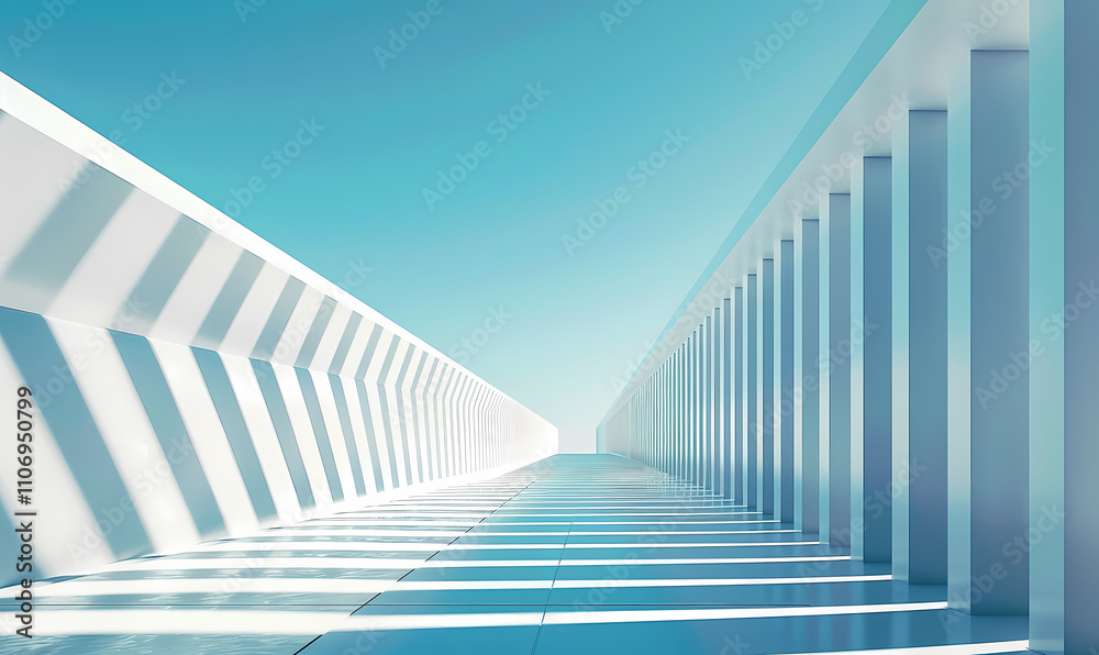 Fototapeta premium Minimal architectural space