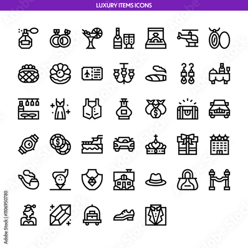 Luxury Items Icons