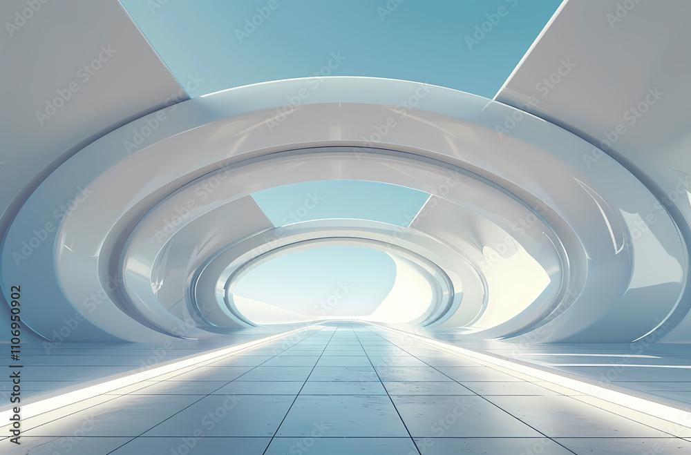 Obraz premium Minimal architectural space