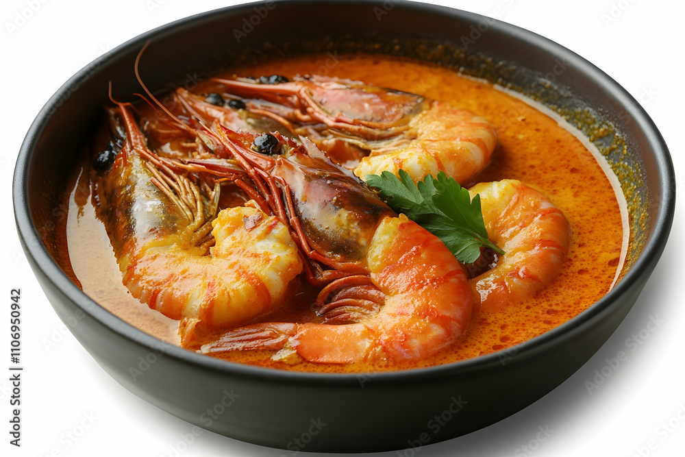 Spicy Shrimp Curry, Aromatic Seafood Stew in Rich, Savory Sauce Spicy Shrimp Curry, Aromatic Seafood Stew in Rich, Savory Sauce