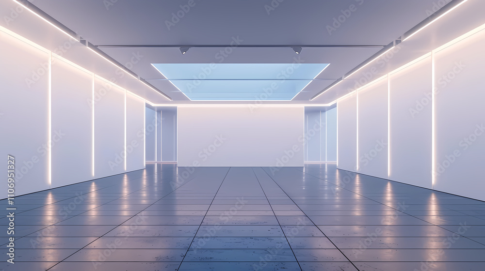 Obraz premium Minimal architectural space