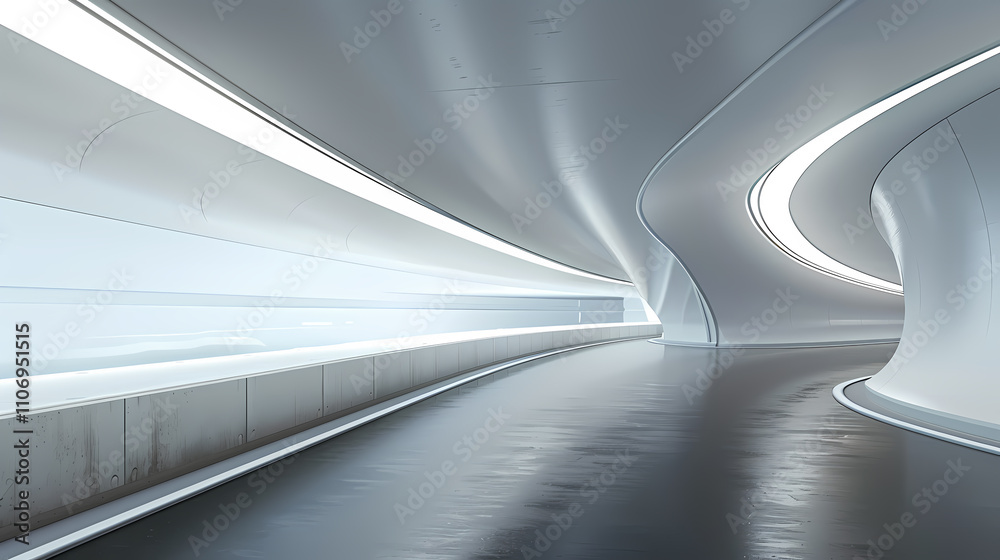 Obraz premium Minimal architectural space