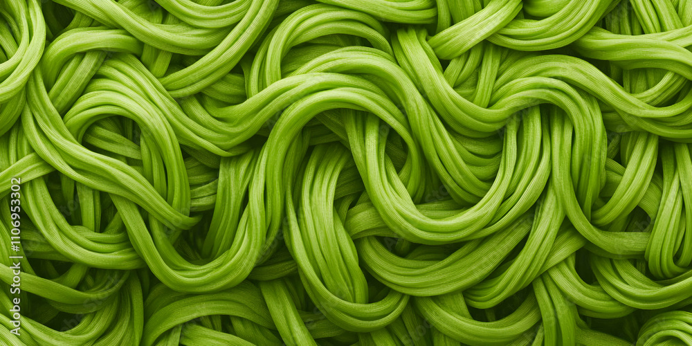 Abstract Green Textile, Intertwined Threads Create a Lush, Textured Background Abstract Green Textile, Intertwined Threads Create a Lush, Textured Background