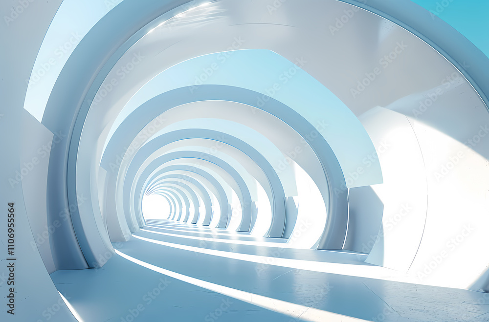 Obraz premium Minimal architectural space