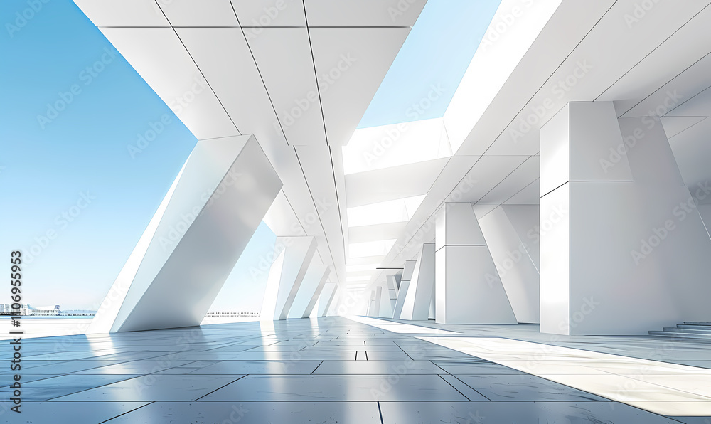 Obraz premium Minimal architectural space