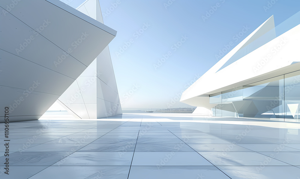 Fototapeta premium Minimal architectural space