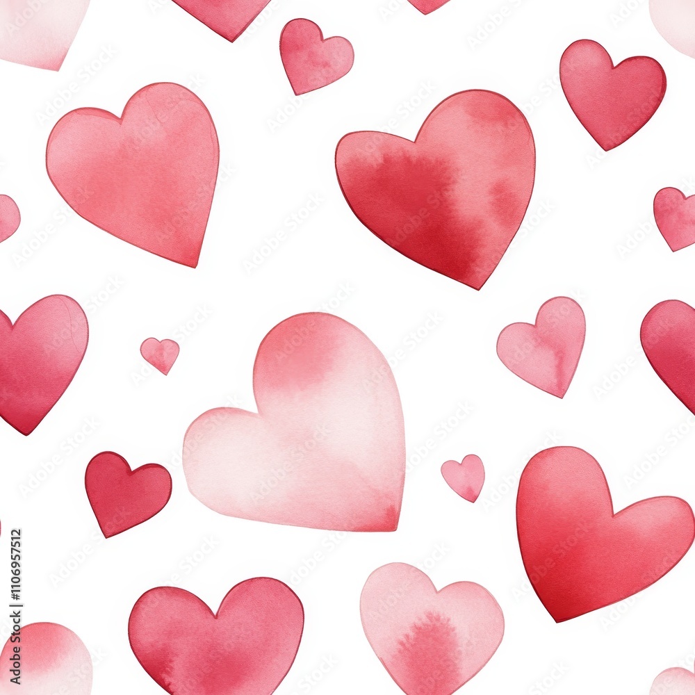 Watercolour heart shape isolated on white background. ai generated Watercolour heart shape isolated on white background. ai generated