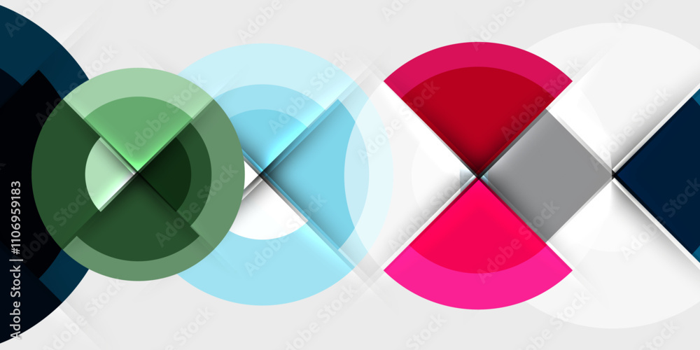 Techno circles and semi circles. Vector Illustration For Wallpaper, Banner, Background, Card, Book Illustration, landing page Techno circles and semi circles. Vector Illustration For Wallpaper, Banner, Background, Card, Book Illustration, landing page