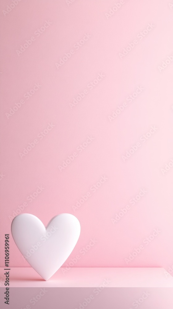 valentines empty podium in light pink colors with decorations. ai generated valentines empty podium in light pink colors with decorations. ai generated