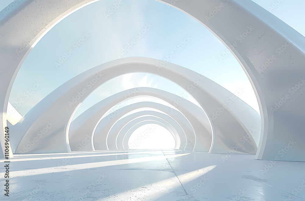 Obraz premium Minimal architectural space