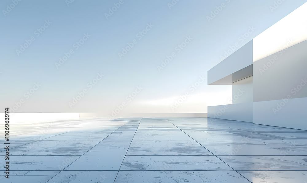 Obraz premium Minimal architectural space