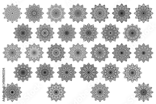 Flower mandala decoration