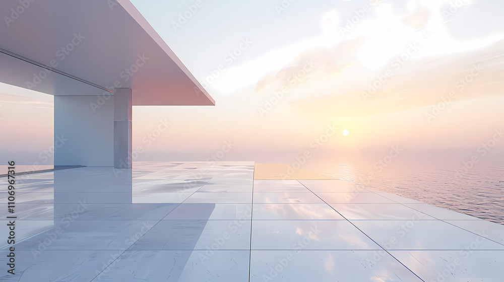 Obraz premium Minimal architectural space