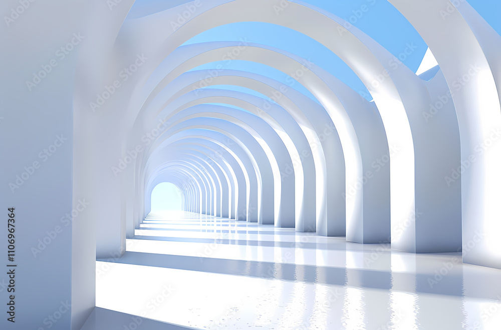 Obraz premium Minimal architectural space