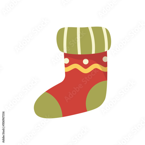 Christmas Vector Illustration - Sock