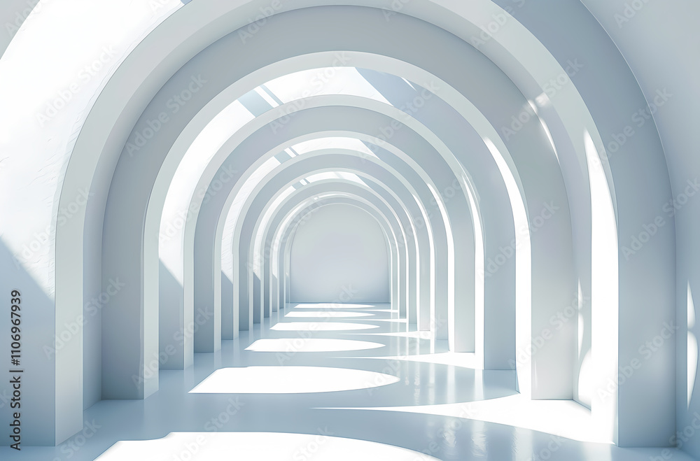 Fototapeta premium Minimal architectural space