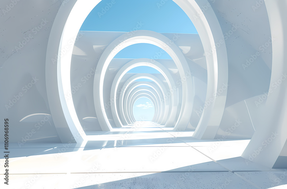 Obraz premium Minimal architectural space