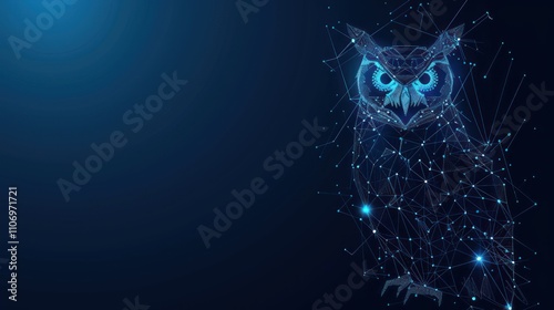 Abstract Digital Owl