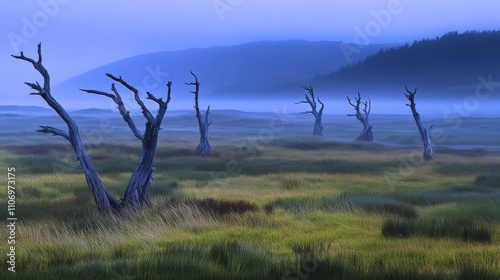 Eerie Marshland at Twilight photo