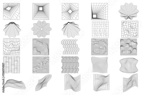 Perspective Drawing Grid set background