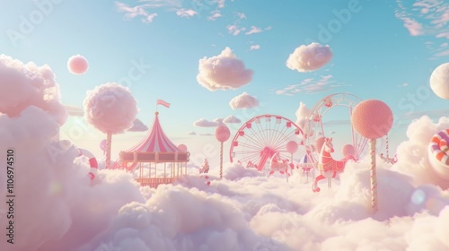 Candyland Amusement Park in the Clouds
