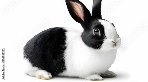 Adorable Black and White Bu...