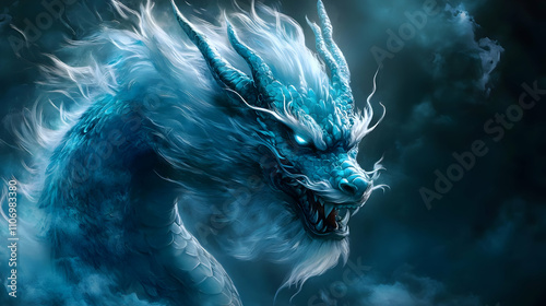 Majestic Azure Dragon: Myth...