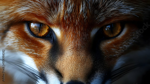 Fox's Intense Gaze: Wild Ey...