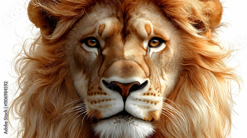 Majestic Lion: A Close-Up P...
