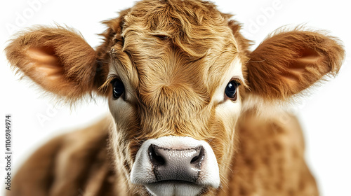 Adorable Calf's Close-Up: G...