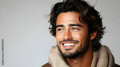 Man Smiles, Shows Perfect T...