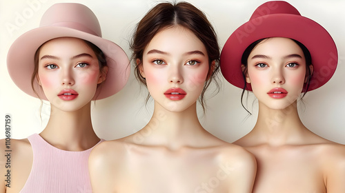 Models in Hats: Beauty, Fas...