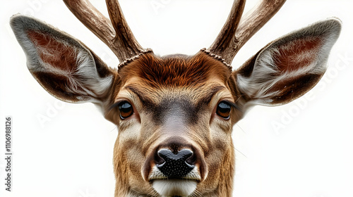 Deer Portrait: Antlers, Eye...