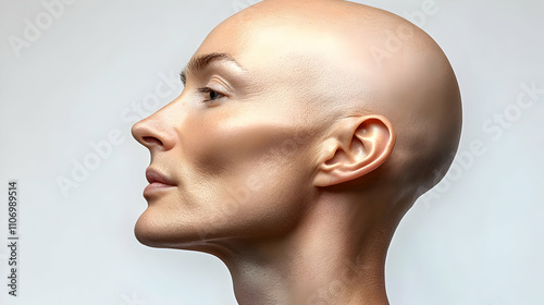 Bald Head Beauty:  Graceful...