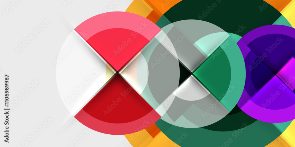 Techno circles and semi circles. Vector Illustration For Wallpaper, Banner, Background, Card, Book Illustration, landing page Techno circles and semi circles. Vector Illustration For Wallpaper, Banner, Background, Card, Book Illustration, landing page