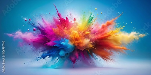 Vibrant Color Explosion A Dynamic Burst of Hues and Shades