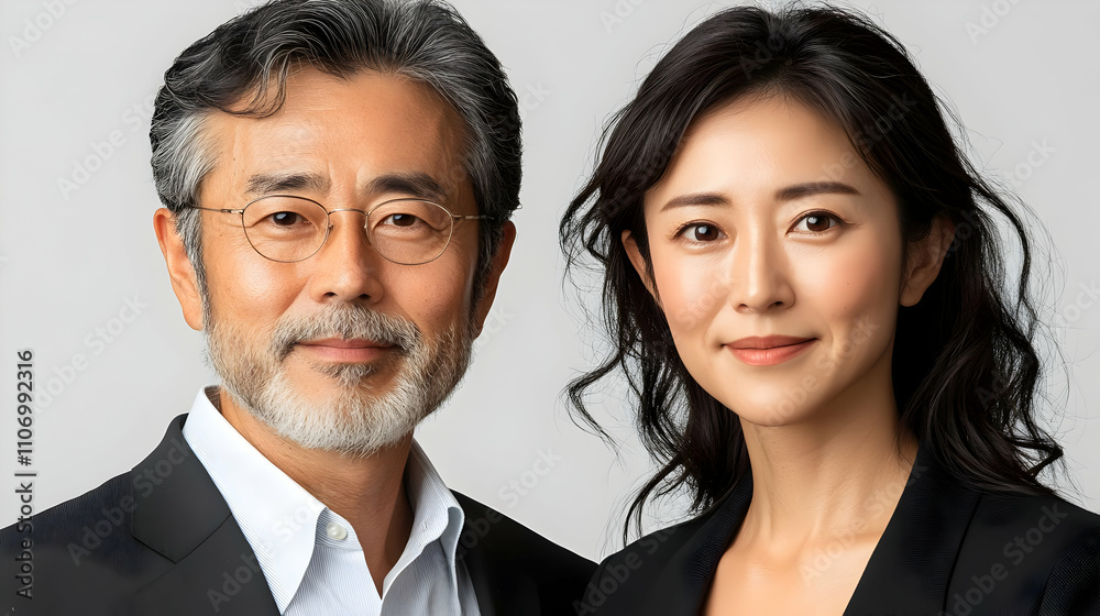 Mature Couple Portrait: Success, Wisdom, and Age Gracefully Mature Couple Portrait: Success, Wisdom, and Age Gracefully