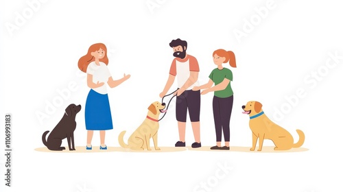 Happy People Training Dogs in a Fun and Friendly Environment