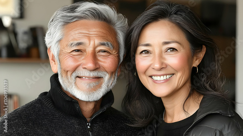 Happy Mature Couple Smiling...