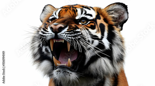 Tiger's Powerful Roar: Wild...