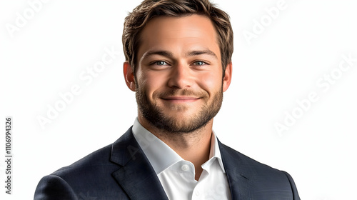 Confident Man Smiling, Port...