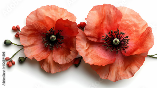 Stunning Orange Poppies Blo...