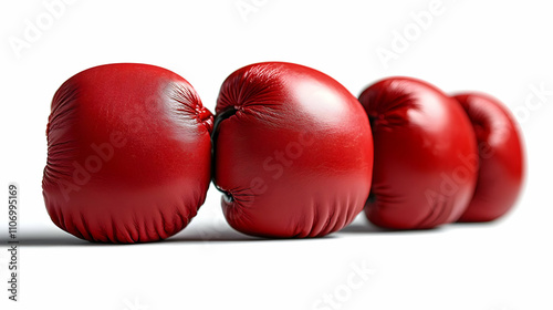 Red Boxing Gloves: Strength...