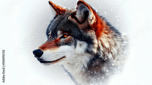Majestic Wolf in Winter: A ...
