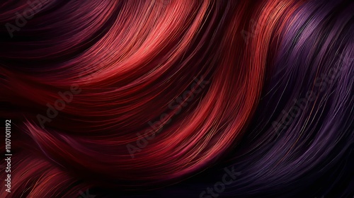 Red and Purple Hair Color Swirls Texture