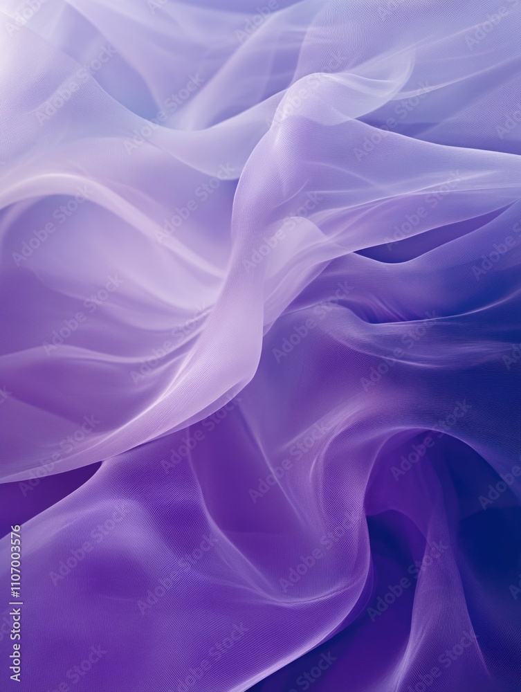 Fototapeta premium Purple and White Fabric Close Up