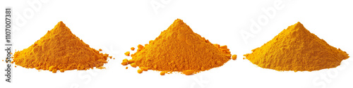 High-Quality PNG of turmeric powder Isolated on transparent png – High Resolution